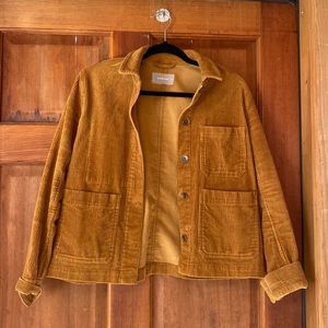 SOLD Orange corduroy chore jacket